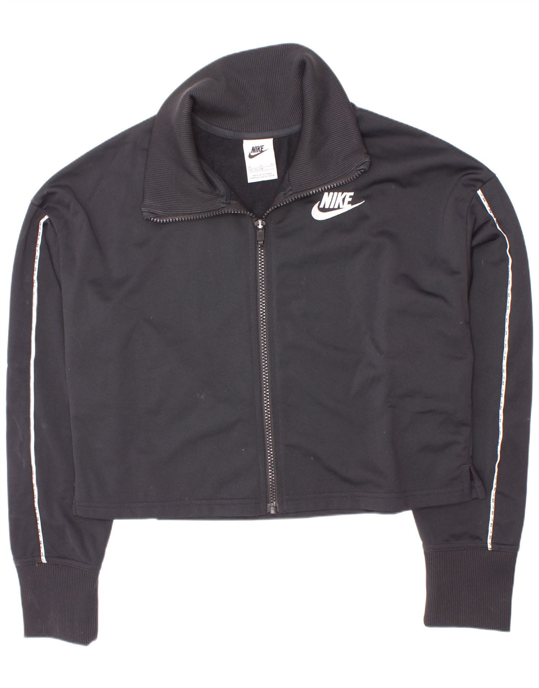 Giacca superiore della tuta da ragazza Nike 13-14 anni XL poliestere nero