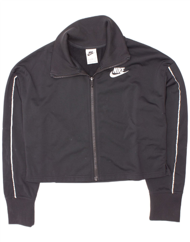 Giacca superiore della tuta da ragazza Nike 13-14 anni XL poliestere nero