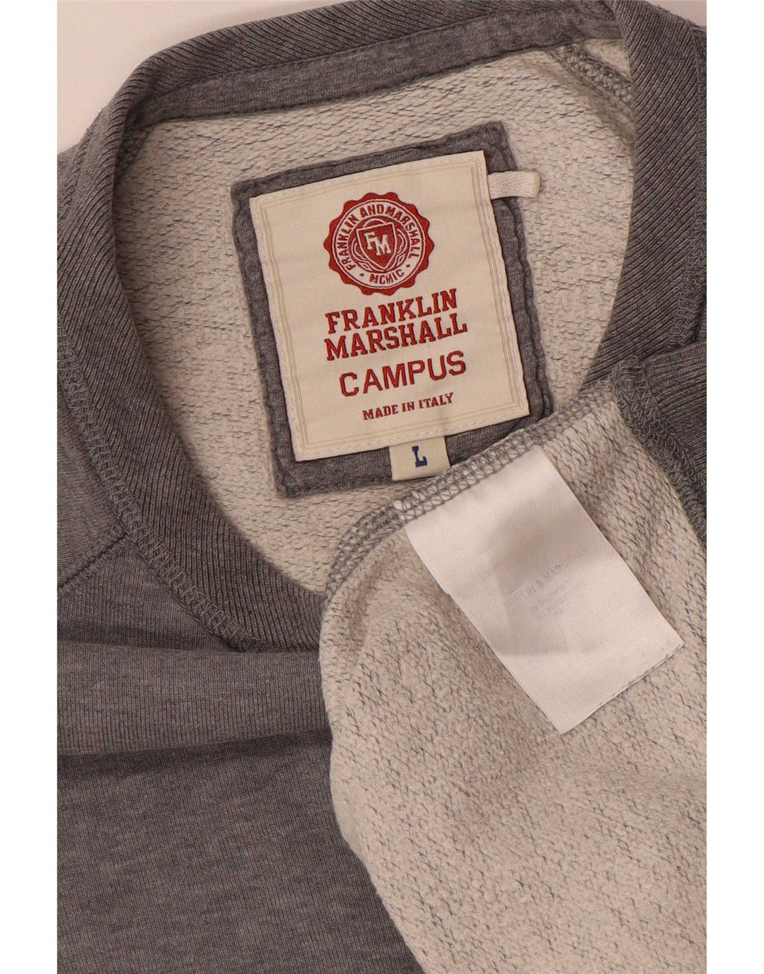Franklin & Marshall Felpa da uomo Maglione grande grigio screziato