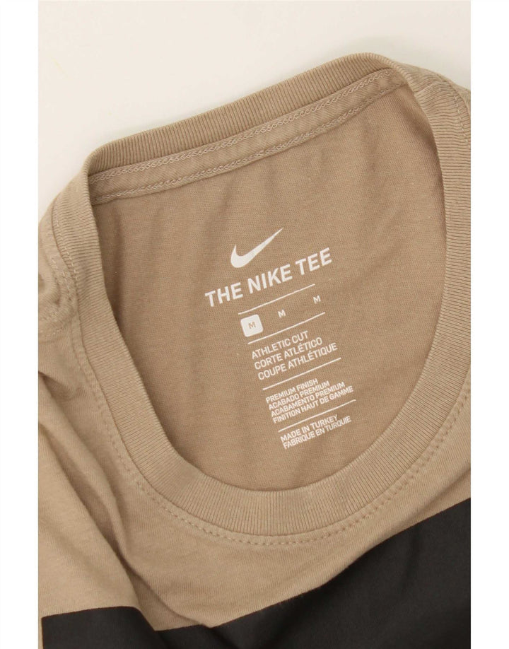 Maglietta Nike da uomo con grafica dal taglio atletico, beige medio
