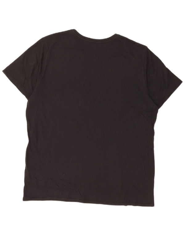 T-shirt grafica Nike da uomo con taglio atletico, XL, cotone nero