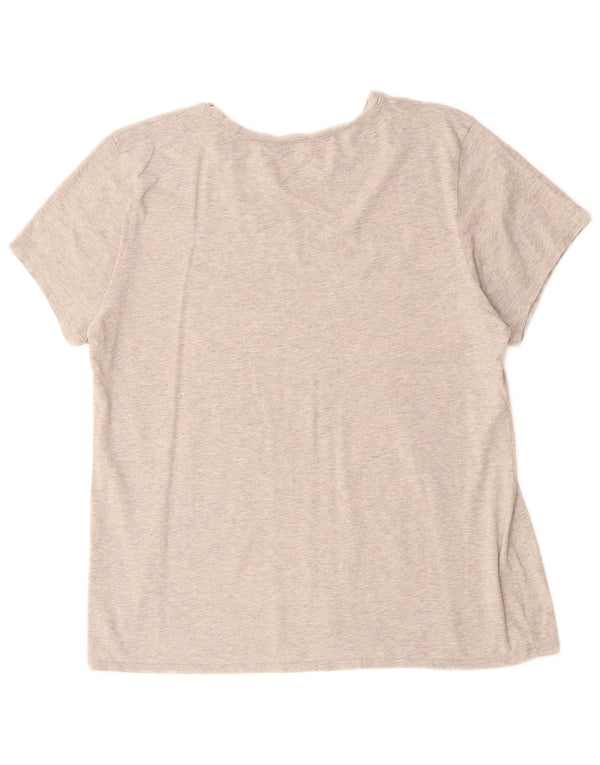 CALVIN KLEIN T-shirt grafica da donna Top UK 18 XL Grigio