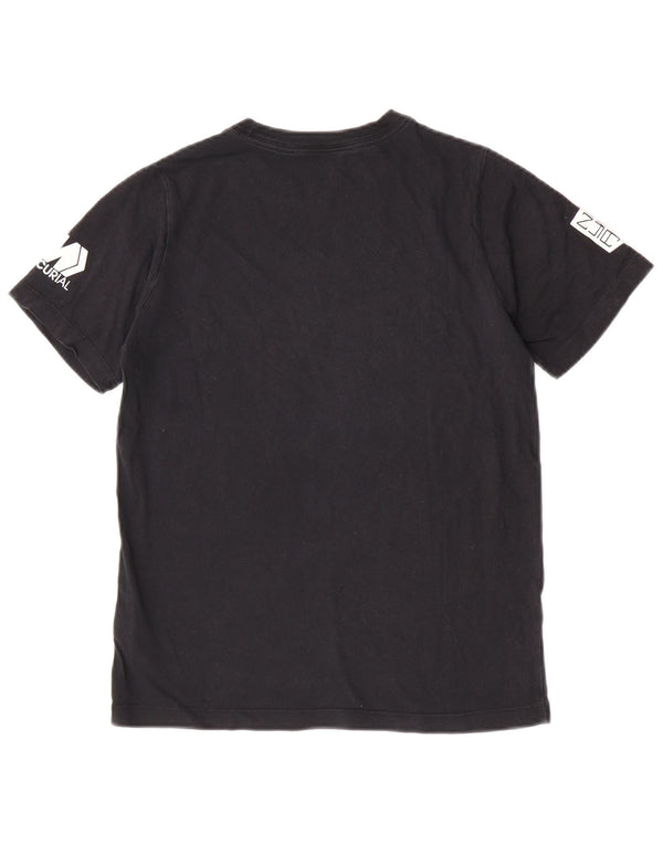 T-shirt grafica da ragazzo Nike Top 11-12 anni in cotone nero