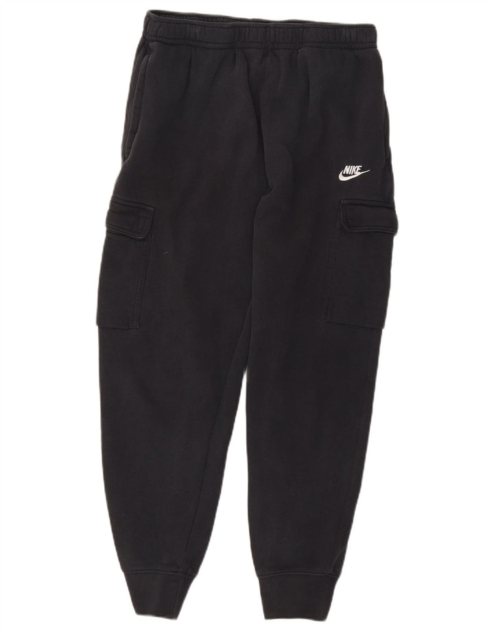 Pantaloni da tuta cargo da uomo Nike, pantaloni da jogging, grandi, in cotone nero