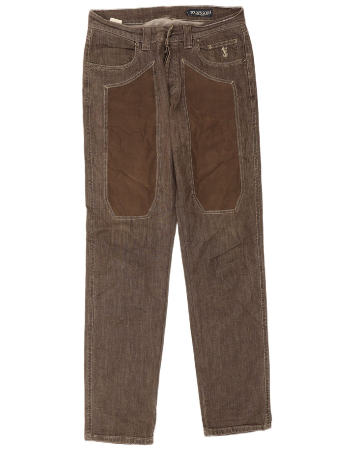 Jeans slim da uomo Jeckerson W32 L34 cotone marrone