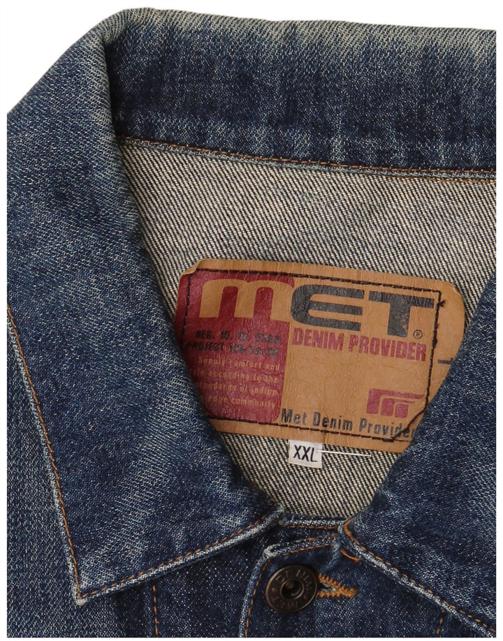 Giacca in denim da donna MET UK 20 2XL cotone blu