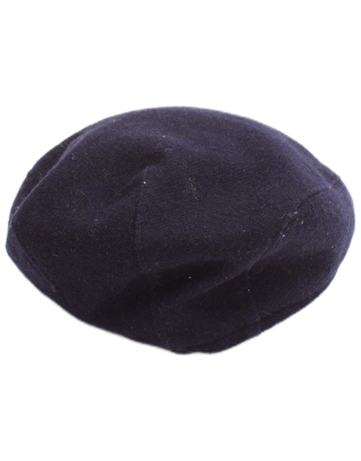 Hanna Hats Coppola da uomo media blu navy in lana vergine classica