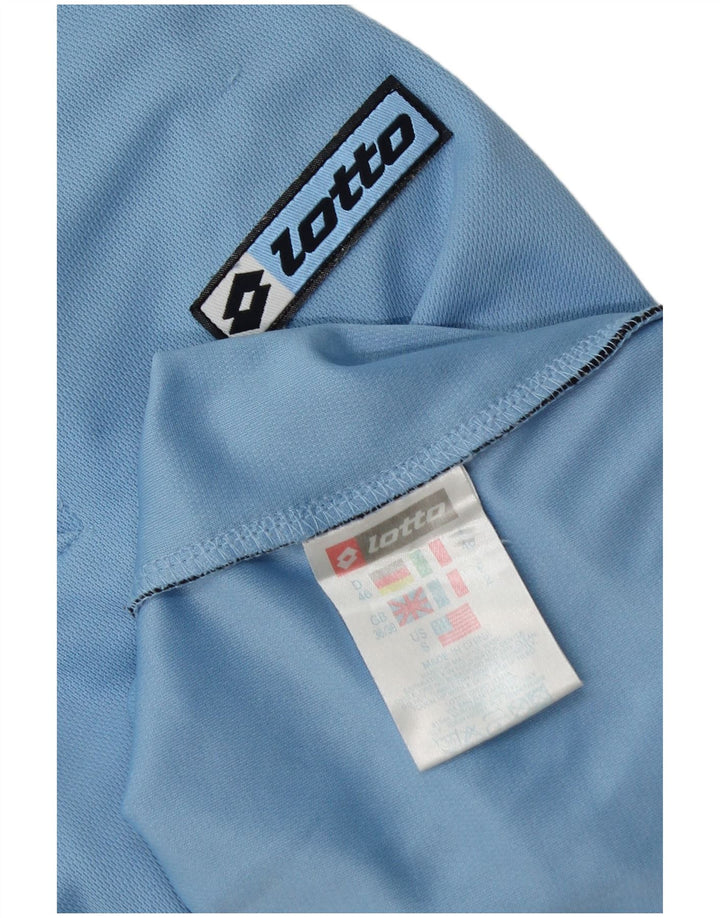 Polo da uomo Lotto UK 36/38 Small Blu Colourblock Poliestere