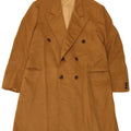 Cappotto doppiopetto vintage da uomo UK 36 piccolo beige