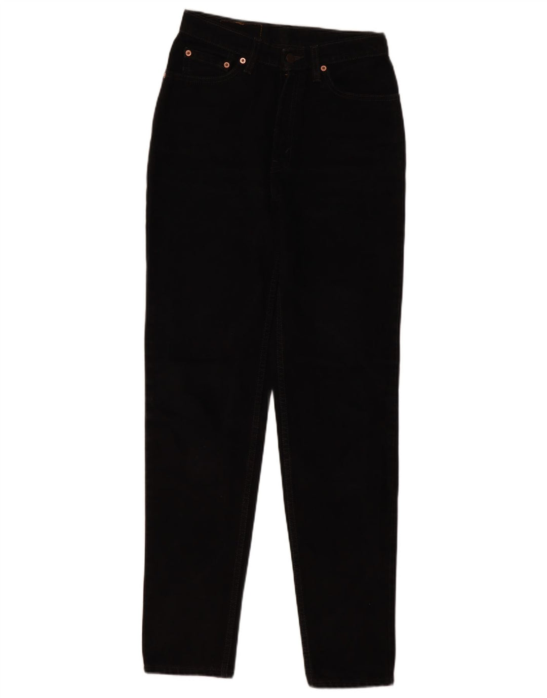 LEVI'S Jeans da donna 512 slim affusolati US 9 medio W28 L33 cotone nero