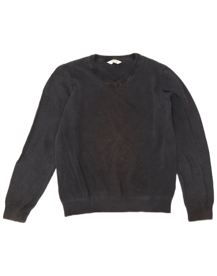 Maglione Marks & Spencer per ragazzi con scollo a V 12-13 anni in cotone nero