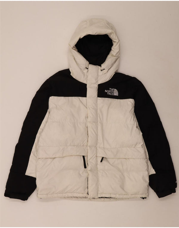 Giacca imbottita con cappuccio da uomo The North Face UK 40 Large White Colourblock