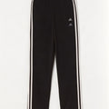 Pantaloni della tuta da donna Adidas UK 10 Small neri in poliammide