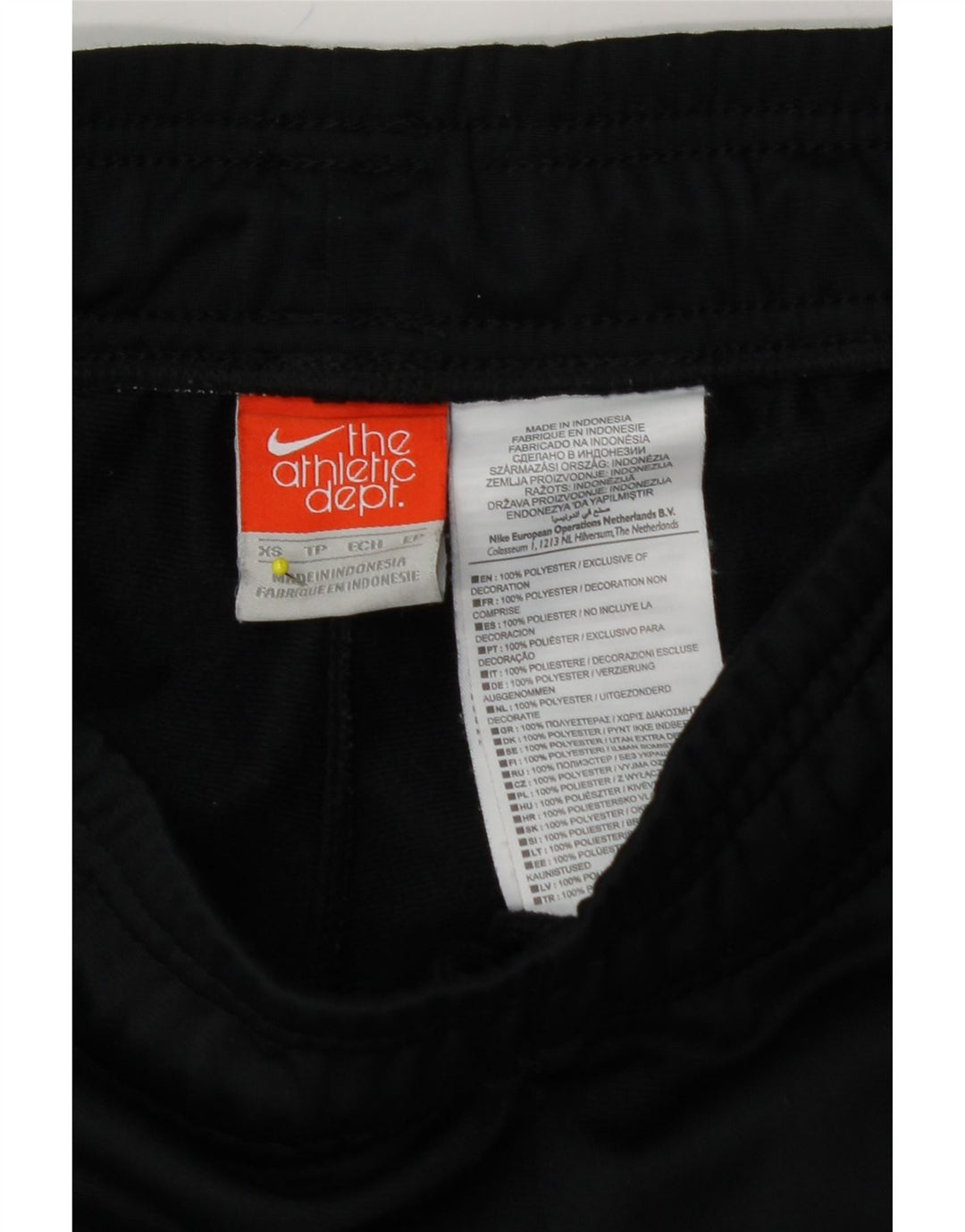 NIKE Womens Tracksuit Trousers UK 4 XS  Black Polyester Vintage Nike and Second-Hand Nike from Messina Hembry 