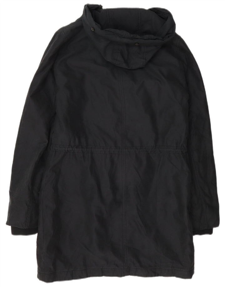 Giacca parka con cappuccio da donna Abercrombie & Fitch UK 14 medio blu navy