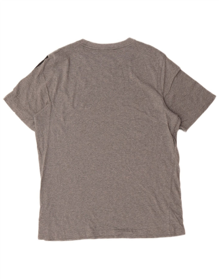T-shirt grafica da uomo Puma grande in cotone grigio