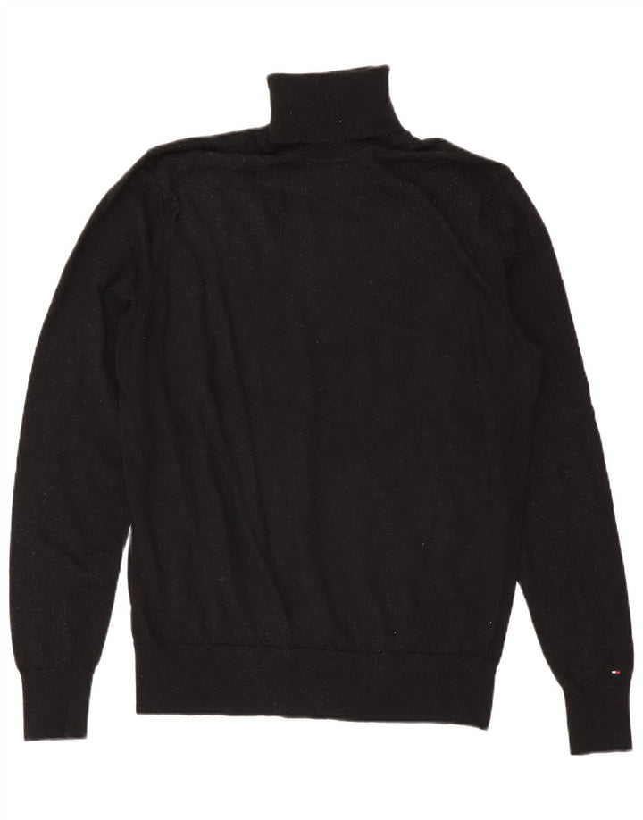 Maglione maglione a collo alto da uomo Tommy Hilfiger 2XL lana nera