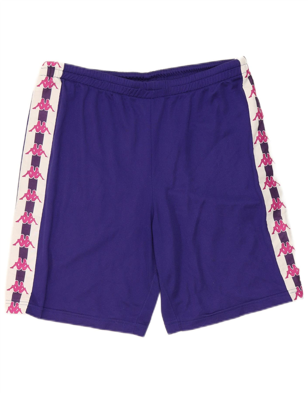 Pantaloncini sportivi grafici da uomo Kappa grandi in poliestere color block viola