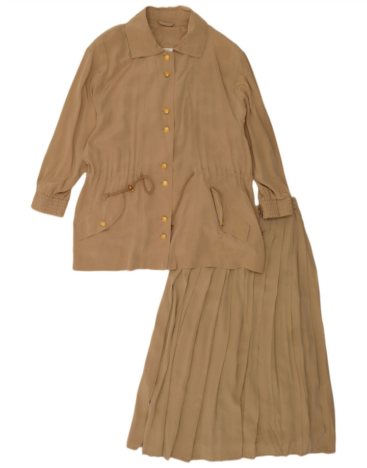 Set gonna oversize in 2 pezzi da donna Apart UK 10/12 medio W28 seta beige
