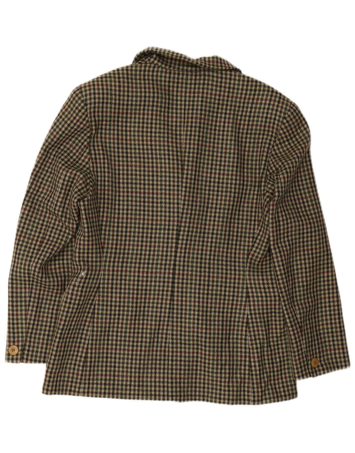 Giacca blazer da weekend da donna Max Mara UK 16 grande pied de poule verde