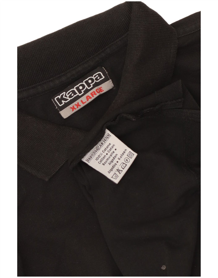 Polo Kappa Uomo 2XL Cotone Nero