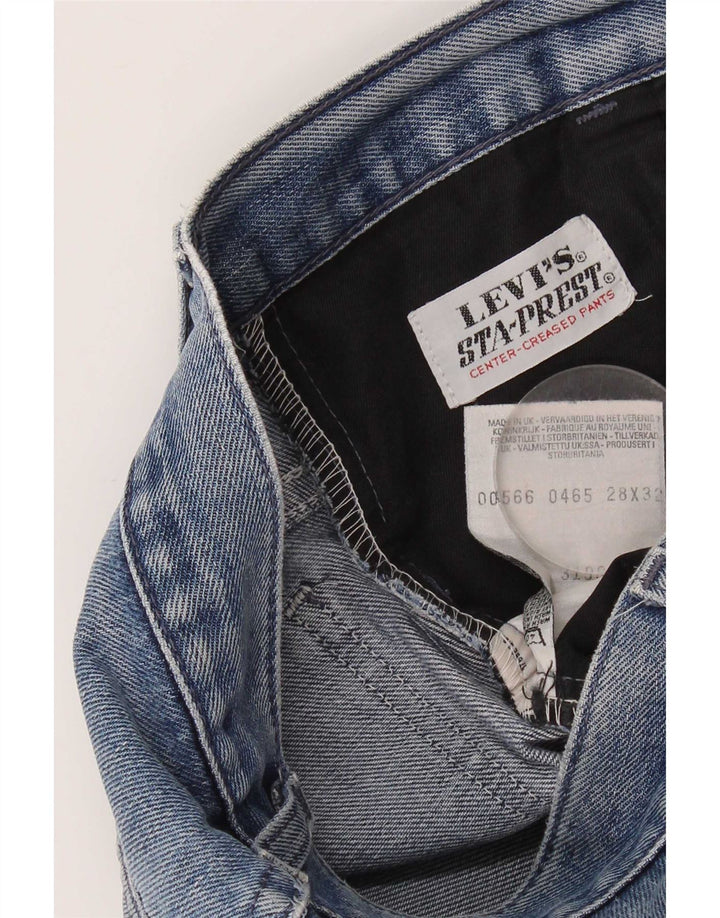Jeans dritti effetto invecchiato da donna Levi's W28 L32 cotone blu