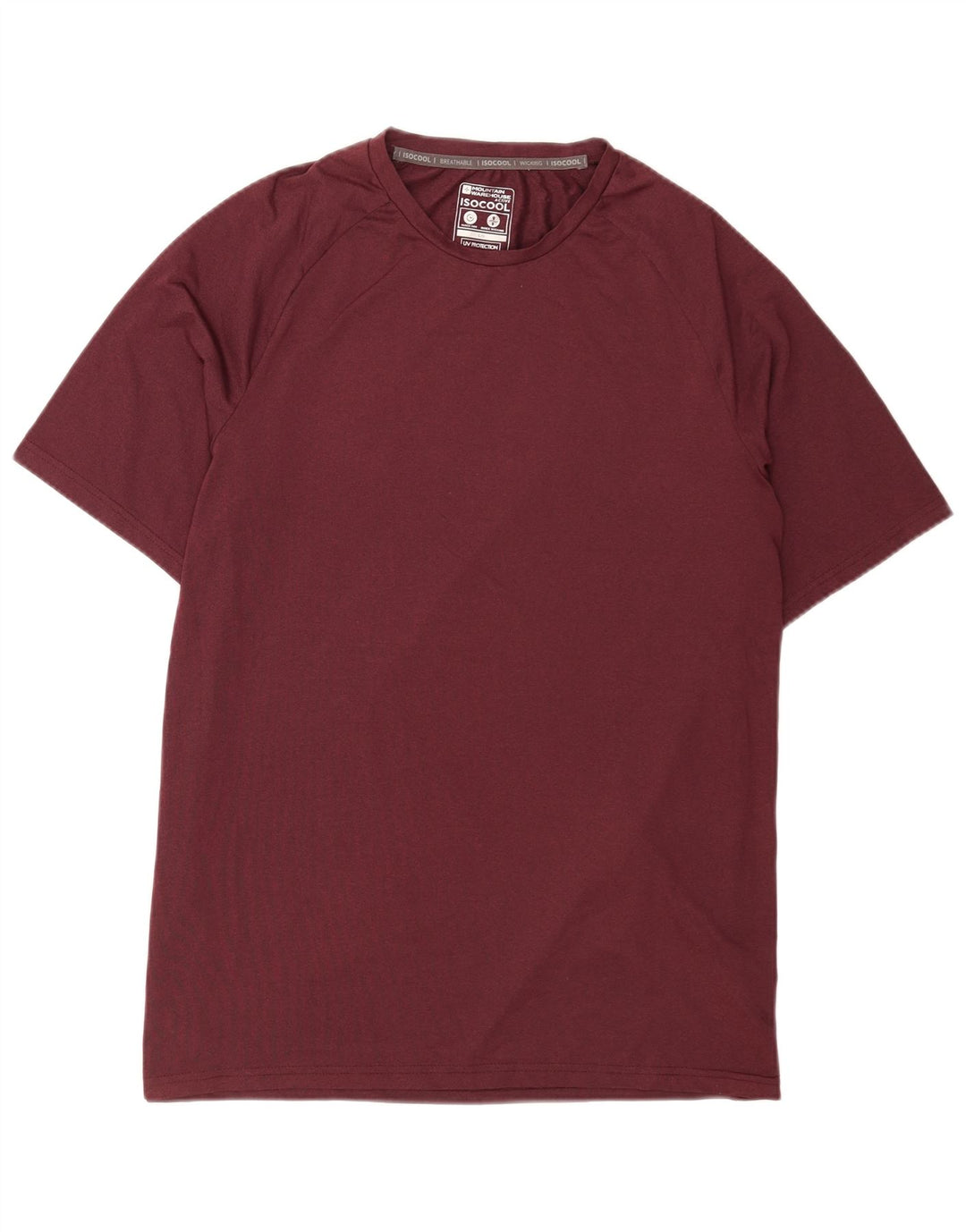 T-shirt da uomo Mountain Warehouse Top grande in poliestere bordeaux