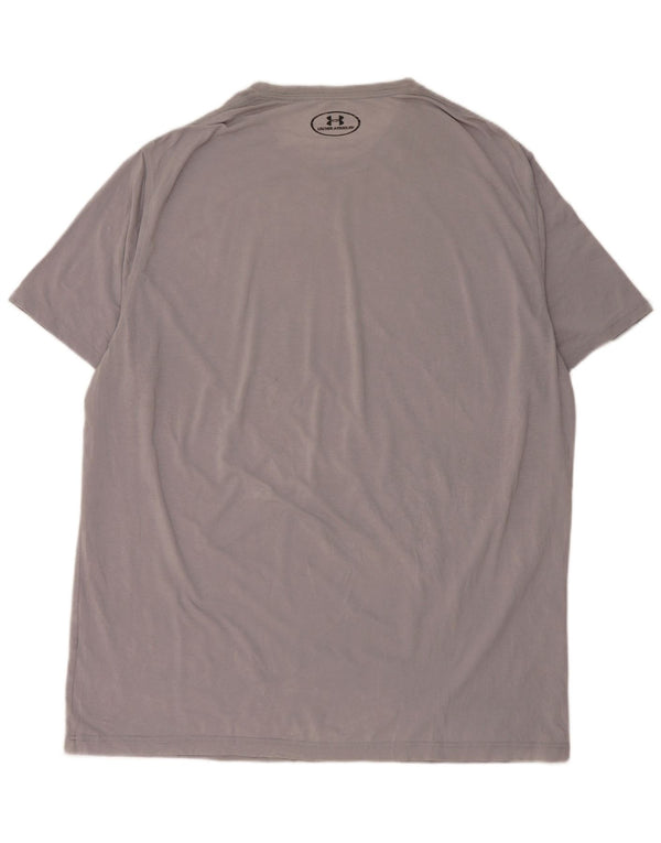 Maglietta grafica da uomo UNDER ARMOUR Heat Gear Top XL grigia