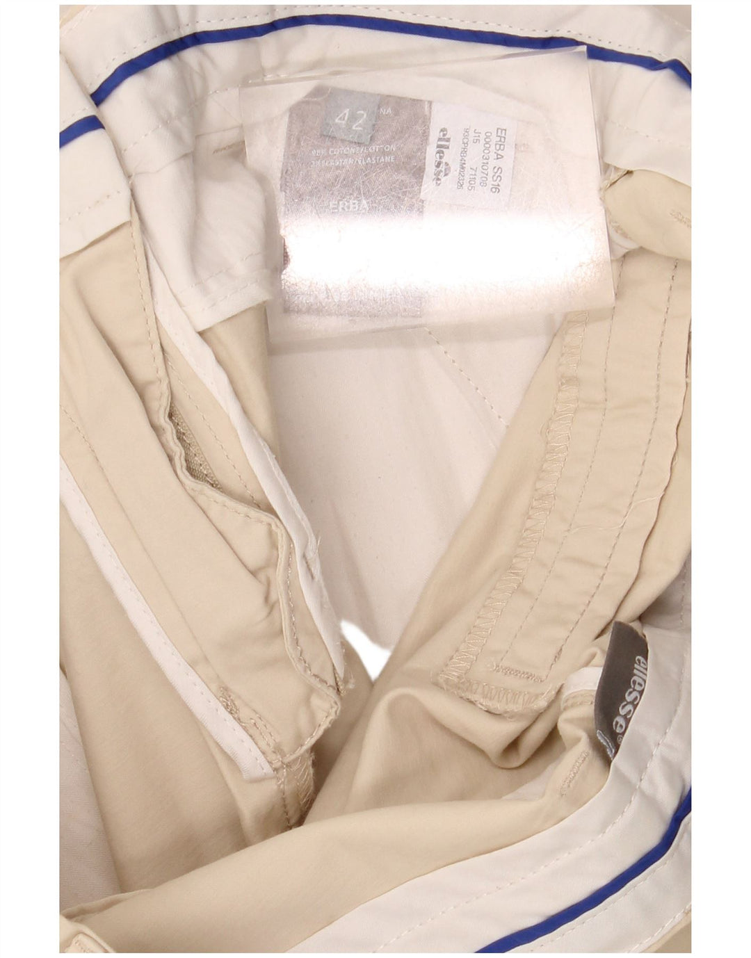 Pantaloncini chino da donna ELLESSE IT 42 medi W30 Cotone beige