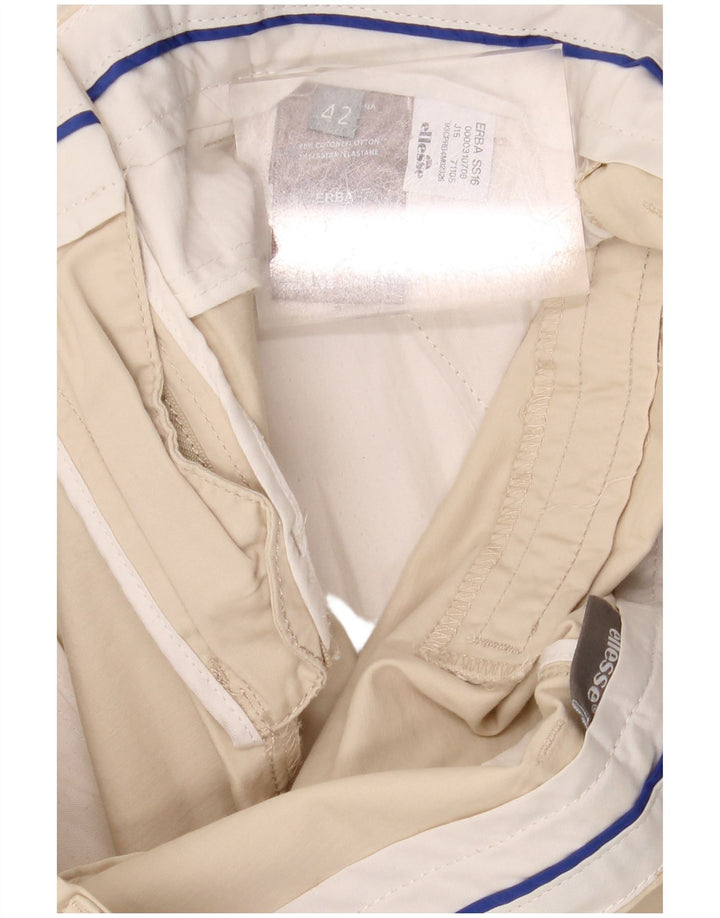 Pantaloncini chino da donna ELLESSE IT 42 medi W30 Cotone beige