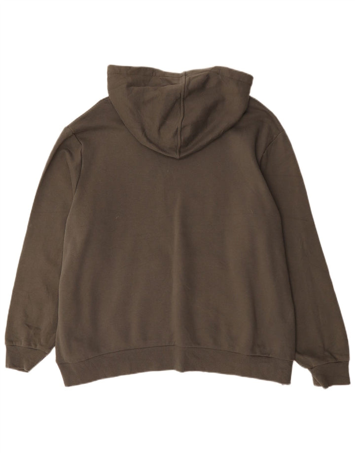 Felpa con cappuccio da uomo Marks & Spencer XL in cotone kaki