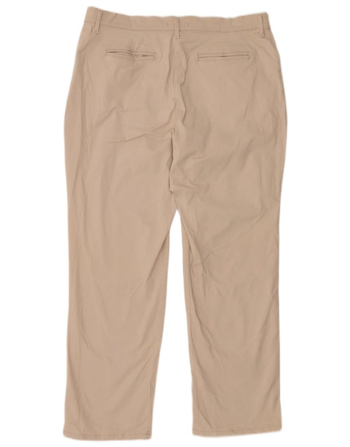 Pantaloni casual corti dalla vestibilità comoda LEE da donna US 16 XL W34 L28 Beige