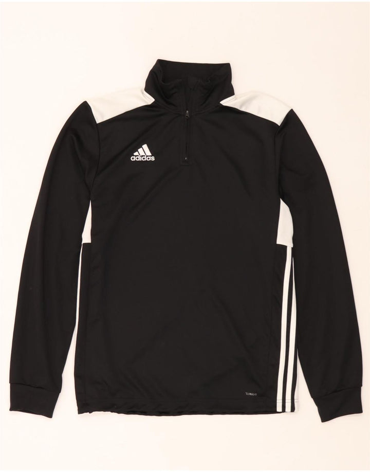 Adidas Uomo Climalite Pullover Tuta Top Colore Nero Medio