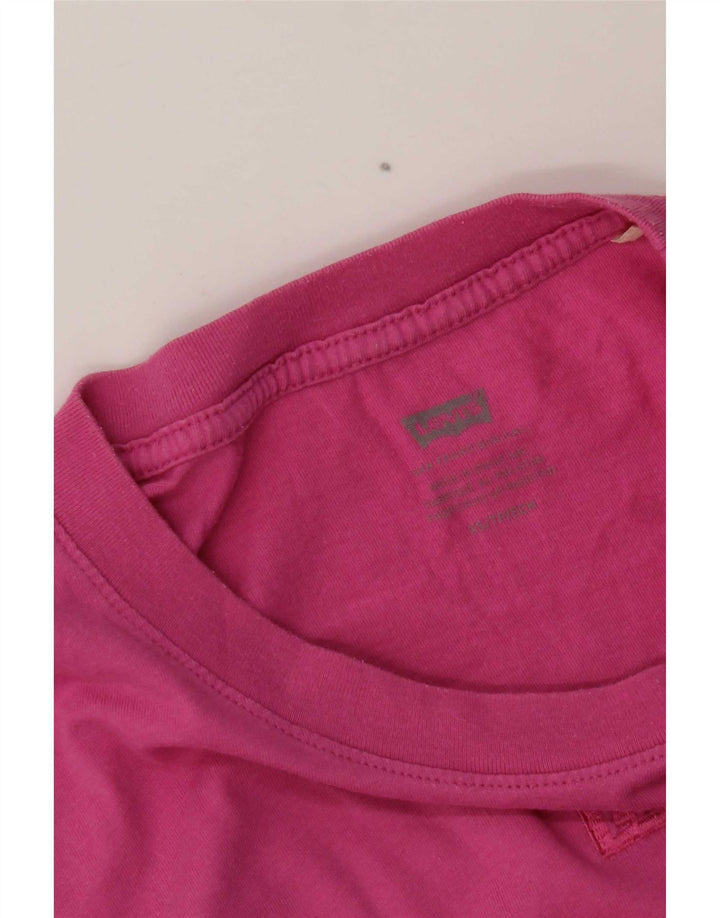 T-shirt corta oversize da donna Levi's UK 6 XS Rosa