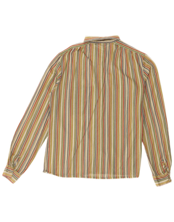 Camicia vintage da donna EU 33 XS verde a righe