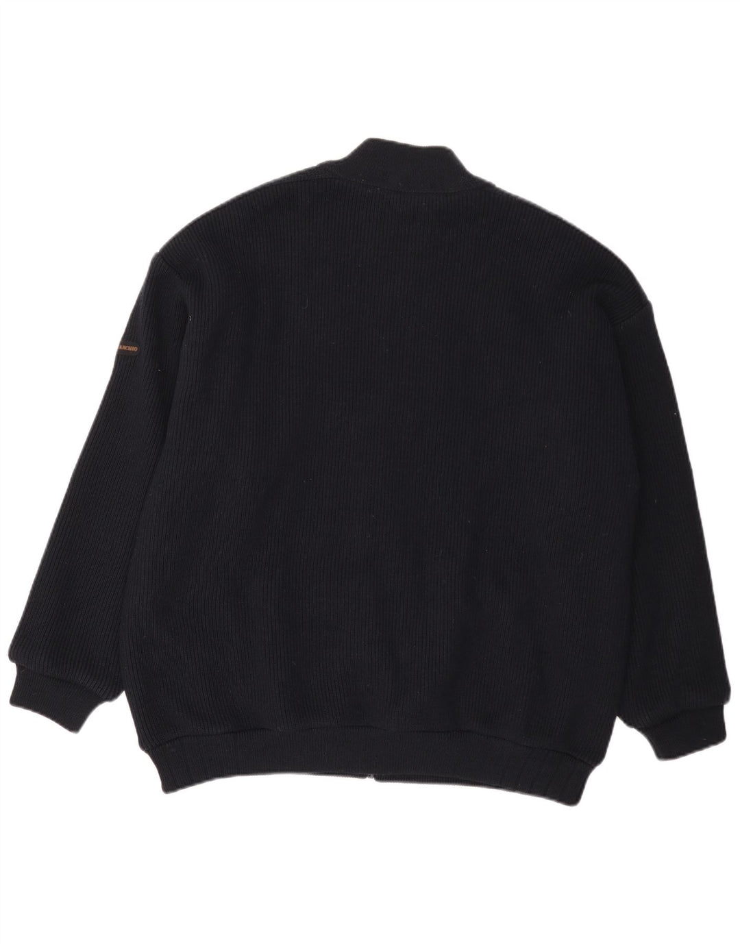 Maglione Cardigan Da Uomo Il Granchio Grande Lana Blu Navy