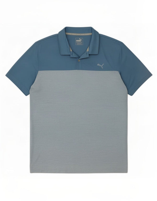 Polo Puma Uomo XL Colorblock Blu