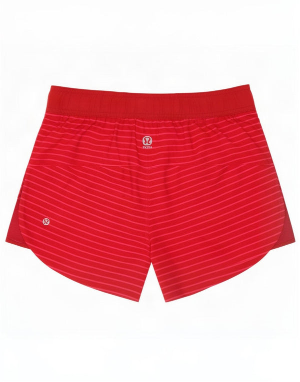 Pantaloncini sportivi da donna Lululemon US 6 a righe rosa medio
