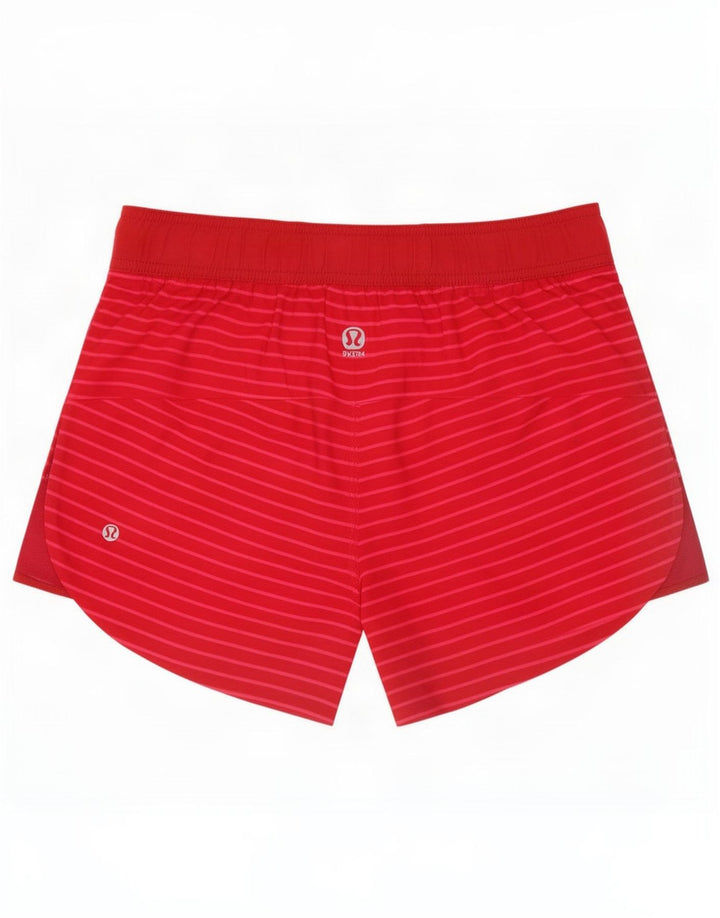 Pantaloncini sportivi da donna Lululemon US 6 a righe rosa medio