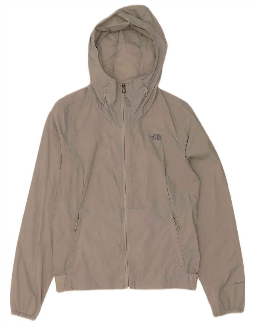 Giacca antipioggia oversize con cappuccio da donna The North Face UK 10 Small Nylon grigio