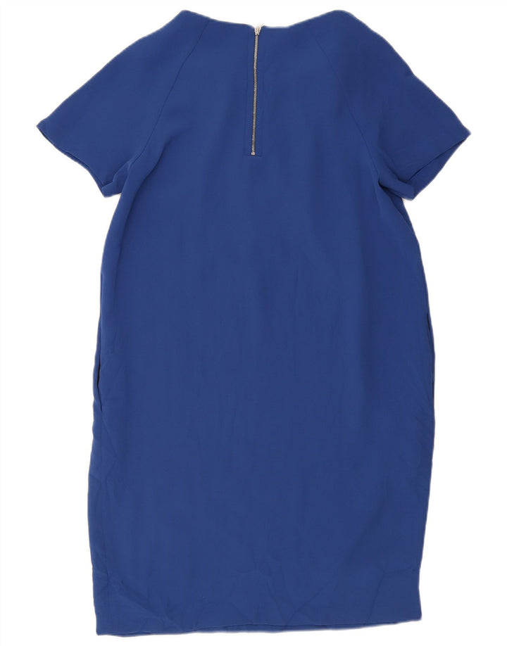 Abito a trapezio da donna Marks & Spencer UK 10 piccolo poliestere blu