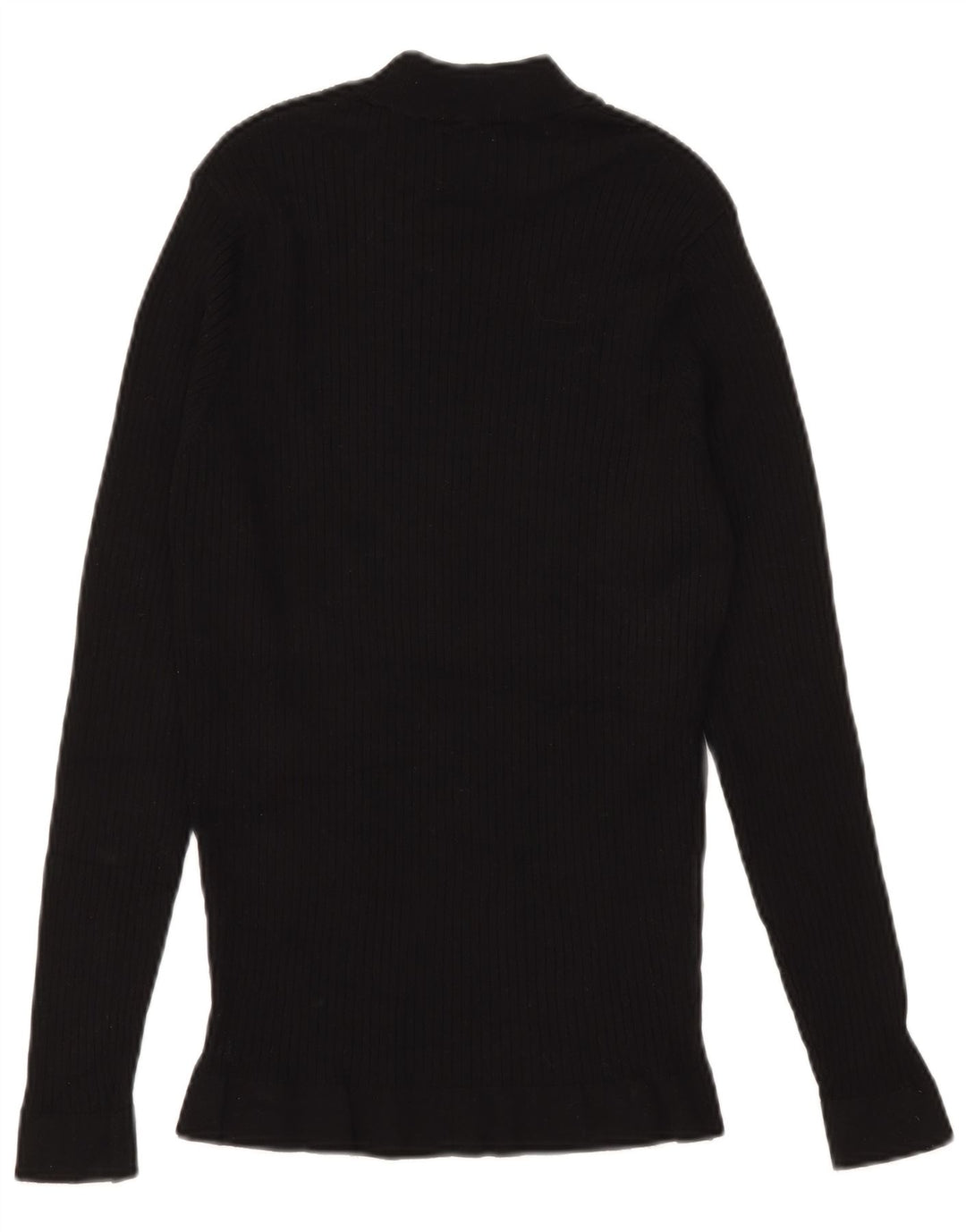 Maglione Zara da uomo con collo dolcevita piccolo in viscosa nera