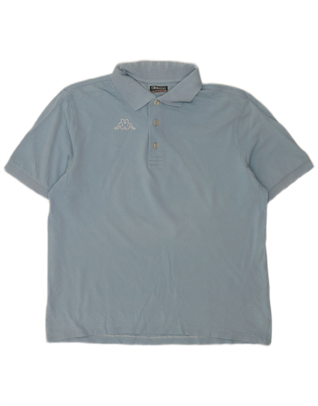Polo Kappa Uomo Large Blu In Cotone