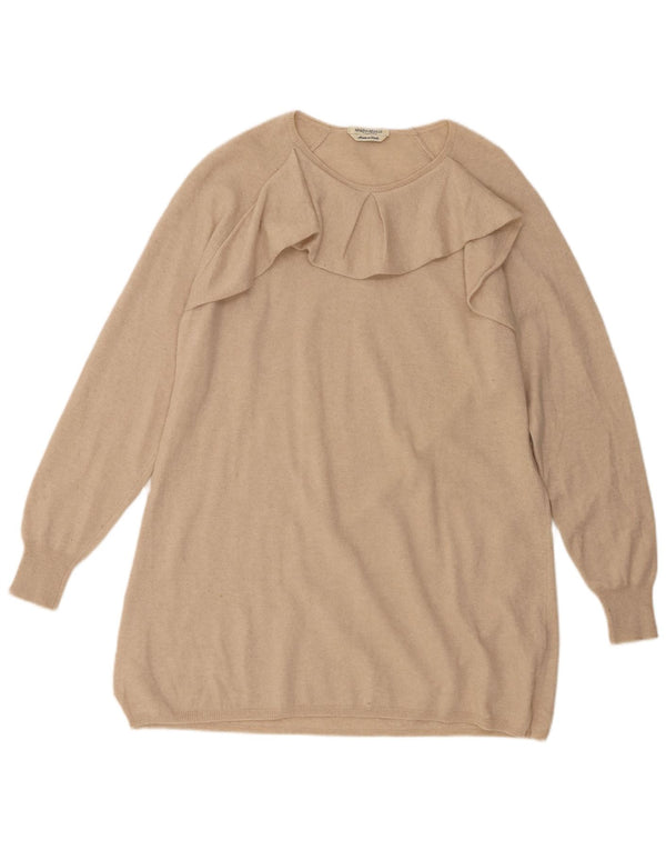 Marina Rinaldi Maglione da donna con scollo a barca lungo e collo a barca UK 14 Beige medio