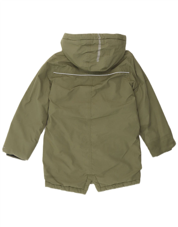 Giacca parka con cappuccio da ragazzo Fat Face 8-9 anni in cotone kaki
