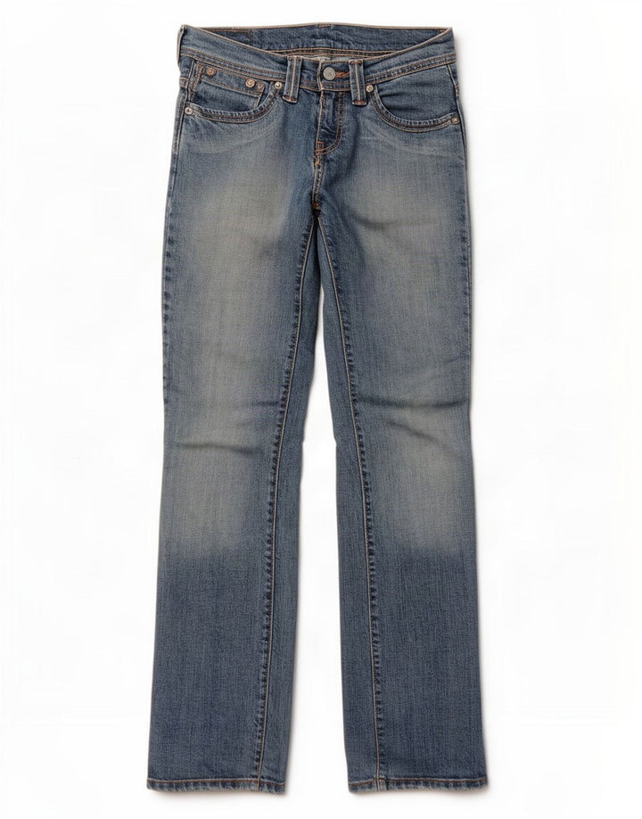 Levi's Womens Straight Jeans W28 L32 Blue Cotton