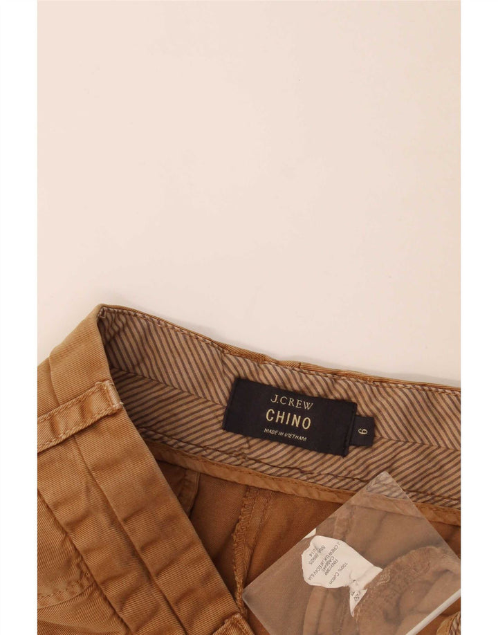 Pantaloncini chino da donna J. Crew US 6 medi W32 cotone beige