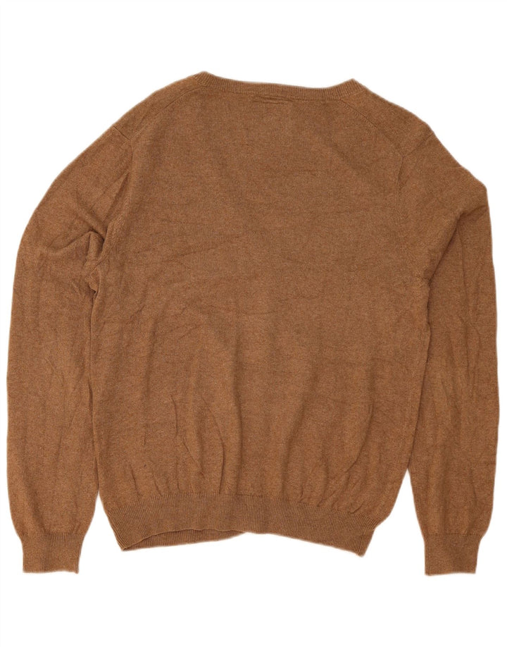 Maglione cardigan da uomo Sun68 in cotone beige medio
