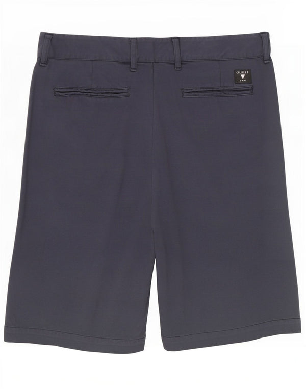 Pantaloncini chino da uomo Guess W31 cotone blu navy medio