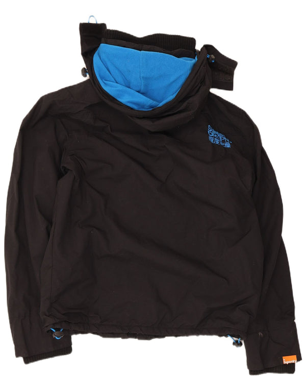 Giacca a vento con cappuccio da donna Superdry The Windcheater UK 18 XL nera